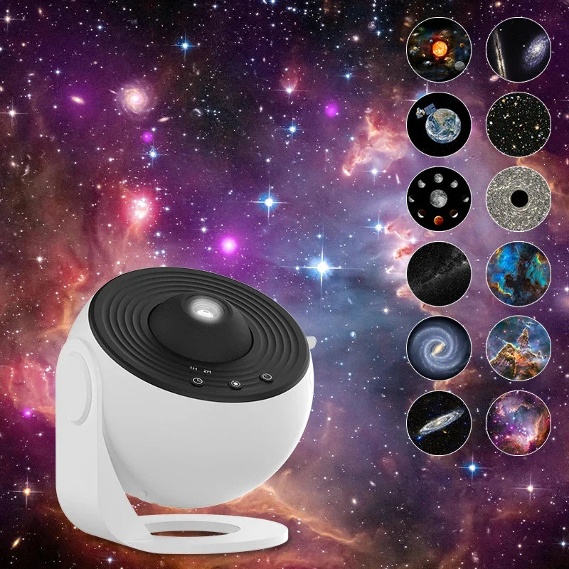 Proyector de galaxia LED proyectando una nebulosa