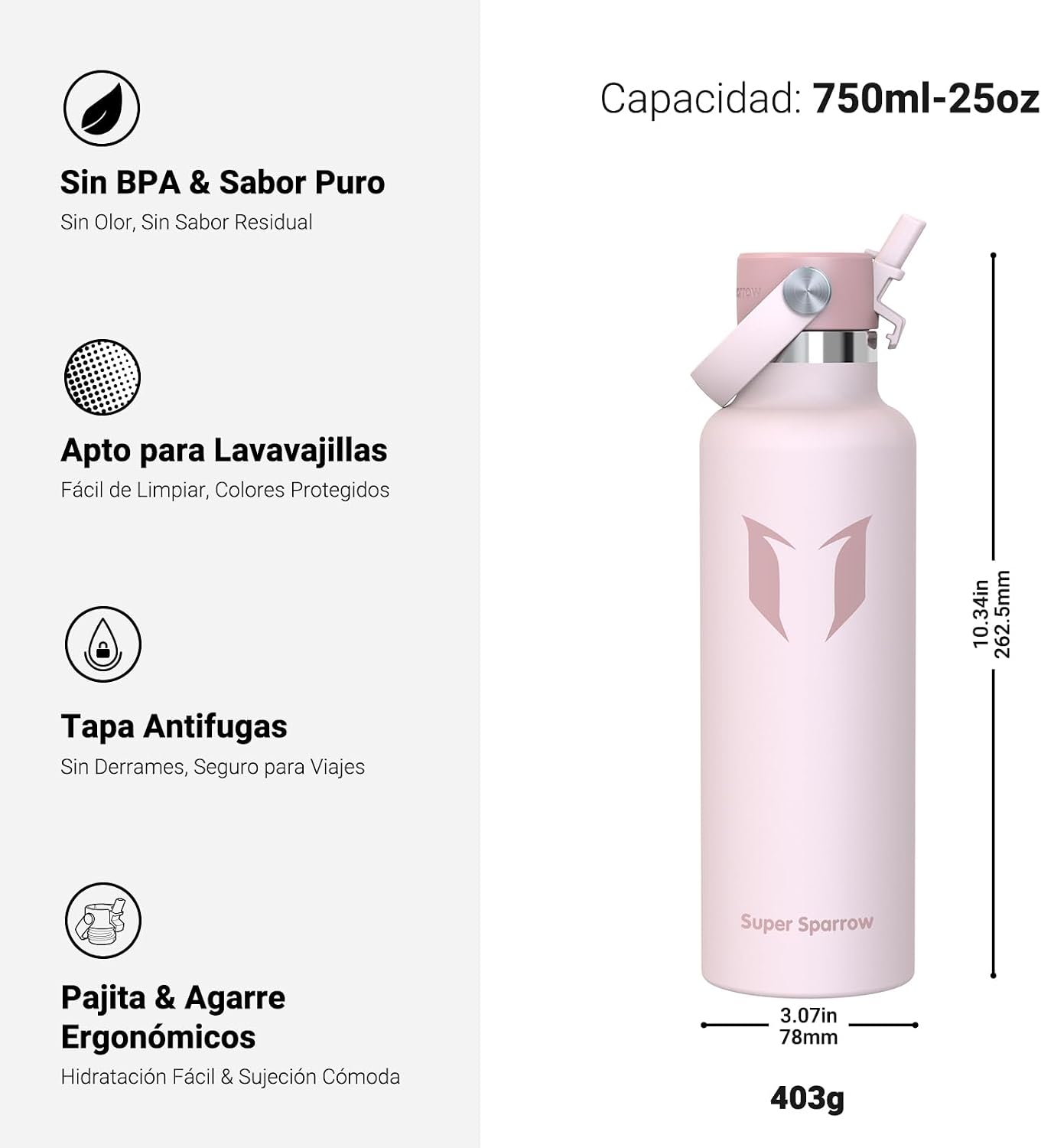 Sparrow Steel Water Bottle